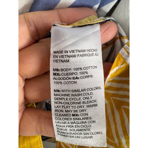 Chicos Womens Button-Down Blouse US16 Tropical Print beach - Picture 4 of 7